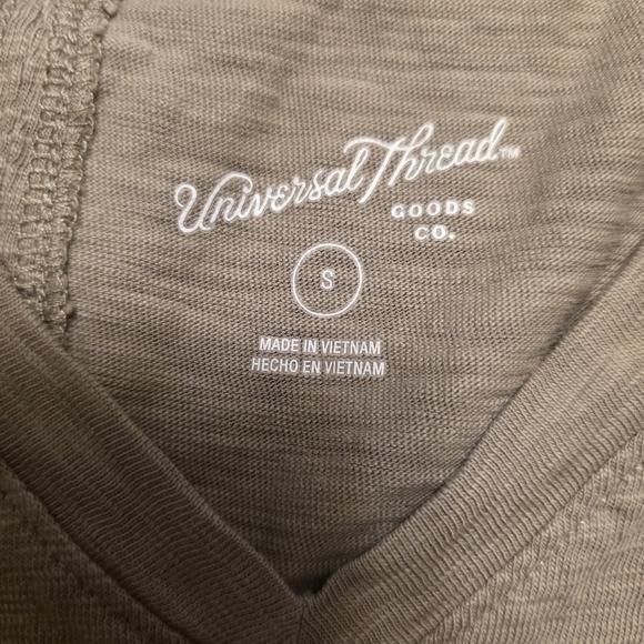 Tan V-Neck DRESS - Picture 3 of 3